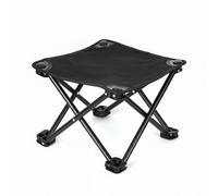 MERIGLARE Siège Pique-Nique Repliable Chaise d'Extérieur Tabouret Pliant Confort Dossier Résistant Solution de Rangement Adaptée au Camping Excursions Jardin, Tabouret Enfant 30 30 22, Noir