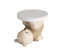 MERIGLARE Statue D'ours, Table D'appoint, Table Basse Animalière, Table Console, Guéridon pour La Décoration Intérieure, BRUN