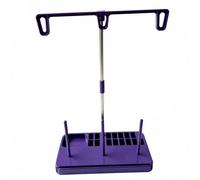 MERIGLARE Support à Bobines pour Fil à Coudre Socle Rangement Intégré Porte-Fil Table en Métal Plastique Organisateur Fil pour Surjeuse à la Main Convient pour Le Rangement d'Atelier la Brorie