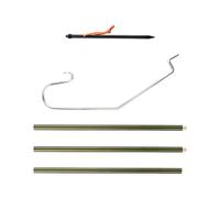 MERIGLARE Support de Lanterne de Camping Pliable et Réglable, avec Crochet pour Lampe Suspendue, Idéal pour Les Pique-niques, Les et Les Activités de Pl, Vert
