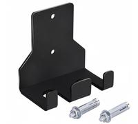 MERIGLARE Support de Rangement Haltère Porte Barbell Support Mural Organisateur Gym Finition Peinte Anti-usure Stockage Vertical Gain de Place Adapté à la Salle, Support Double Barre