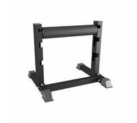 MERIGLARE Support de Squat Bulgare Réglable Rack d'Entraînement Support de Pied Arrière Base Large Structure Stable en Acier et Mousse pour Renforcer, Carré Noir
