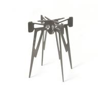 MERIGLARE Support Feu Camp Compact Trépied Feu Camp Facile à Traporter Support Cuisson Pochte pr Camping, Randonnée