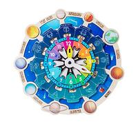 MERIGLARE Système Solaire Huit Planètes Jouets Cognitifs Jouet D'apprentissage Des Sciences pour Les Enfants, Multicolore, 28cmx28cm