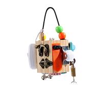 MERIGLARE Tableau D'activités éducatif en Bois, Cube D'activités en Bois, Jouet éducatif pour Enfants D'âge Préscolaire, Cadeau d'anniversaire.