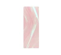MERIGLARE Tapis de Sport Tapis d'Activité Physique Matelas Antidérapant avec Structure Double Face en Caoutchouc Finition Marbrée Confort Pliant pour Salle de 'Étirement Maison, Rose Miel