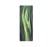 MERIGLARE Tapis de Sport Tapis d'Activité Physique Matelas Antidérapant avec Structure Double Face en Caoutchouc Finition Marbrée Confort Pliant pour Salle de 'Étirement Maison, Bleu Clair