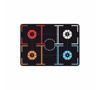 MERIGLARE Tapis d'Entraînement Basket Tapis Tapis de Dribble Tapis d'Agilité Pad en Caoutchouc et Textile à Motif de Terrain pour Enchaînements Guidés et, Épais, Modèle Adolescent 107cm 76cm 3.5mm