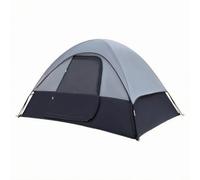 MERIGLARE Tente Extérieur Imperméable Dôme Bas Structure à Entrée Frontale Spacieuse Abri de Camping Randonnée Séjour Court Adaptée aux Sorties en Plein Air, Gris, Gris+Noir