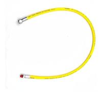 MERIGLARE Tuyau de Détendeur Plongée Tuyau Régulateur pour Air Basse Pression Flexible et Accessoires Scaphandre Embouts Métalliques Sûrs Caoutchouc et Laiton, Jaune, 95 Cm