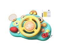 MERIGLARE Volant électrique Jouet Musical éducatif Interactif « Mes Au Volant » pour Bébés de 1 à 5 Ans, rechargeable vert