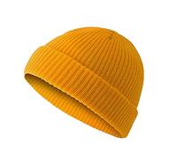 Mérino MüTze Hommes Hiver MuTzen Homme Doublure légère Doublure doublée Tricot pour homme et femme Unisexe Mérino Laine 100 % Coton Méritier de travail Unisexe Bonnet d'hiver Casquette de baseball,