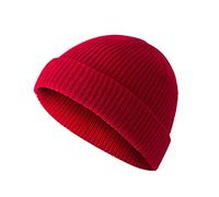 Mérino MüTze Hommes Hiver MuTzen Homme Doublure légère Doublure doublée Tricot pour homme et femme Unisexe Mérino Laine 100 % Coton Méritier de travail Unisexe Bonnet d'hiver Casquette de baseball,