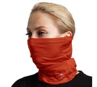 Merino.tech Guêtre de ski en laine mérinos - Masque de visage et cache-cou pour hommes et femmes (165 Rusty Orange)