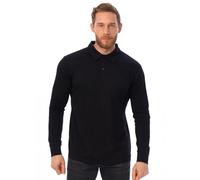 Merino.tech Polo Shirt Manches Longues (Medium, Long Sleeve Black)