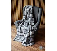 Merino Wool Bedding Couverture Plaid Plaid Double 160 x 200 cm (Rouge et Noir)