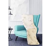 Merino Wool Couverture en laine naturelle Mérino, marqué en laine couverture en laine, couvre-lit , couverture, mouton heureux - taille 250/200 cm