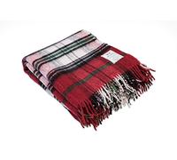 Merino Wool Couverture légère 100 % laine 160 x 200 cm Rouge