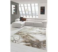 Merinos Tapis en marbre avec Fibres lustrées Beige Größe 80 x 300 cm