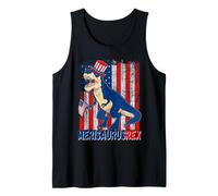 Merisaurusrex T Rex Dinosaur American Patriotic 4th of July Débardeur