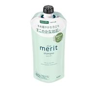 Merit Recharge de shampooing japonais pour cheveux et cuir chevelu, mousse fine, acide Weakly, sans silicone, sans paraben, parfum floral naturel, fabriqué au Japon