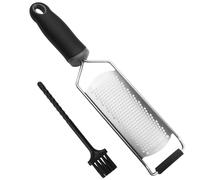 Meritaipolw Râpe À Zesteur, Râpe De Cuisine Fine en Acier Inoxydable, Convient pour Les Fromages À Pâte Dure, Les Agrumes, L'ail, Les Piments, La Cannelle Et La Noix De Muscade (Grand)