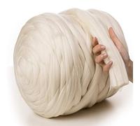 MeriWoolArt Laine 100 % mérinos, 4 à 5 cm, pour feutrage humide et à sec, feutrage à l’aiguille, pour couverture épaisse en laine douce, tricot épais