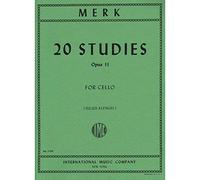 Merk, Joseph - 20 Studies, Op 11 - Cello solo - edited by Julius Klengel - International Music Co