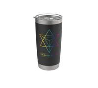 Merkaba-field - Idée cadeau - Gothique - Géométrie sacrée Gobelet isotherme en acier inoxydable double paroi