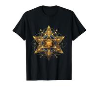 Merkaba Star Tétraèdre Lumière, Géométrie Sacrée T-Shirt Graphique avec Valeur