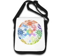 Merkaba The Flower of Life Sac à bandoulière coloré Blanc, blanc, Taille unique