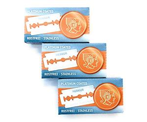 Merkur Lot de 30 lames de rasoir Super Platinum pour lames de rasoir