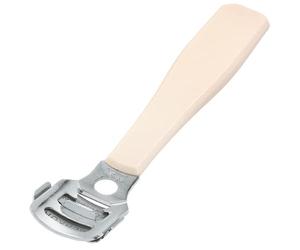 MERKUR Râpe à callosités en nickel brillant et beige 923 | Lame montée | Idéal pour le rasage humide | Acier PA | Fabriqué en Allemagne