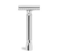 Merkur Rasoir de sécurité réglable 500 C - Chrome | Brillance classique | Coupe droite de qualité supérieure en deux parties | Idéal pour le rasage humide | Zinc moulé | Manche en laiton | Fabriqué en