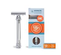 Merkur Razor, Straight Comb, Long Handle, Bright Chrome