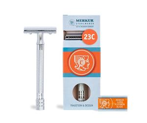 Merkur Razor, Straight Comb, Long Handle, Bright Chrome