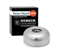 MERKUR Support de rasoir 4000 en chrome mat | Fabriqué en Allemagne | Compatible avec les modèles MERKUR 15, 33, 23, 24, 25, 34, 37