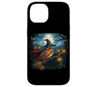 Merle d'Amérique Halloween Chapeau de Sorcière Oiseau Coque pour iPhone 14