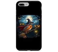 Merle d'Amérique Halloween Chapeau de Sorcière Oiseau Coque pour iPhone 7 Plus/8 Plus