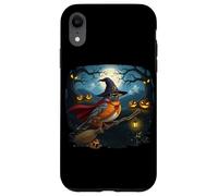 Merle d'Amérique Halloween Chapeau de Sorcière Oiseau Coque pour iPhone XR