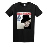 Merle Haggard I Am What I Am Men's T-Shirt Unisex Black Men Tees L
