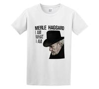 Merle Haggard I'm What I'm Men's T-Shirt Unisex White Men Tees M