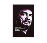Merle Haggard Impression sur toile Décoration murale 20 x 30 cm