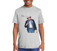 Merle Haggard MusicRockSinger Cotton Shirt Teenage Round Neck Short Sleeve Tee for Teen Boys and Girls Classic Fit White Manches Courtes(XX-Large)