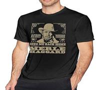 Merle Haggard Sing Me Back Home Fashion Unisex 100% Cotton Short-Sleeve T-Shirts Black XXXL