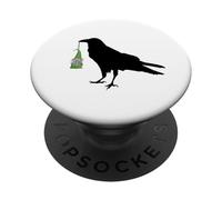Merle Noir avec Nain Vert Corbeau et Nain Irlandais PopSockets PopGrip Adhésif