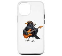 Merle Noir Guitare Biologiste Ornithologue Nature Oiseau Coque pour iPhone 12/12 Pro