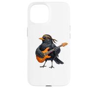 Merle Noir Guitare Biologiste Ornithologue Nature Oiseau Coque pour iPhone 15
