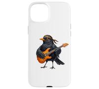 Merle Noir Guitare Biologiste Ornithologue Nature Oiseau Coque pour iPhone 15 Plus