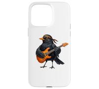 Merle Noir Guitare Biologiste Ornithologue Nature Oiseau Coque pour iPhone 15 Pro Max